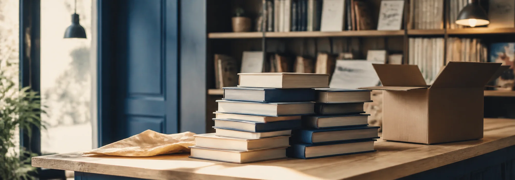 Table thématique installée en librairie
